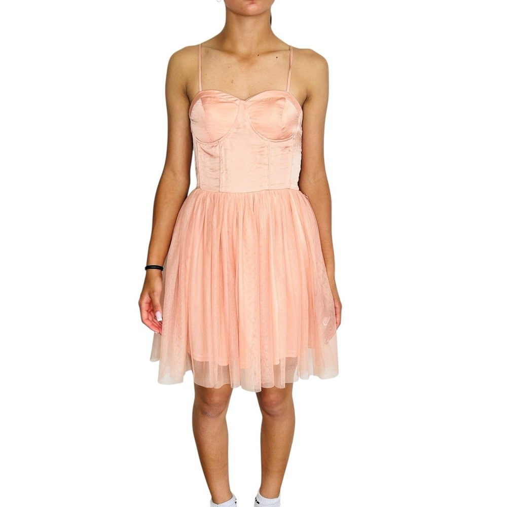 Band of Gypsies Babydoll Dress S Fairy‎ Coquette HOCO Sheer Ballet Mini Romantic